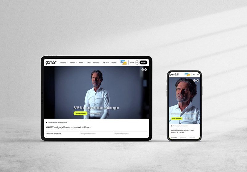 Gambit Consulting Website Relaunch – entrados TYPO3 Agentur