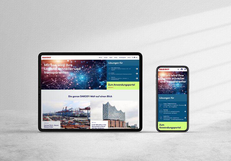 DAKOSY Portal Relaunch – entrados TYPO3 Hafenlogistik